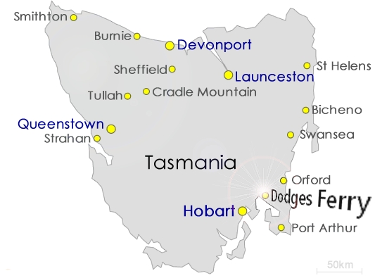 Dodges Ferry in Tasmania